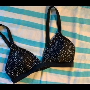 Black Dot Bikini Top